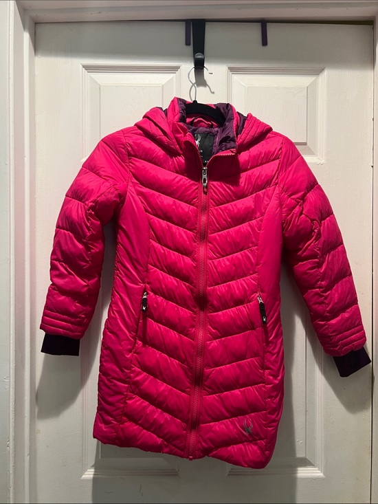 Spyder Other - Spyder Girls' Hot Pink Quilted Puffer Coat with Hood